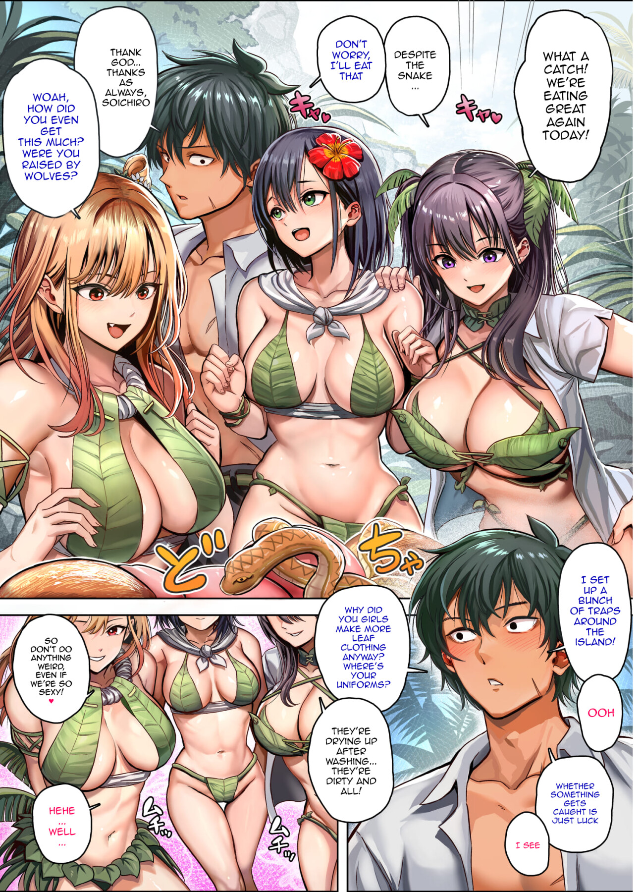 Hentai Manga Comic-Deserted Island Castaway Harem-Chapter 1-7